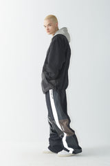 ワイドフーディージャケット/BSR2223FWJK047 WIDE HOODED JACKET BLACK