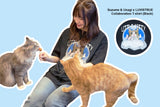 コラボレーションTシャツ（ブラック）I Suzume & Unagi × LUVISTRUE (6677219311734)