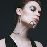 FAIRY CLAW HEART NECKLACE ( silver 925 ) (6618123370614)