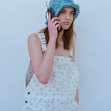  FRILL HEART OVER-ALL, FLORAL