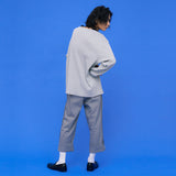 Half-moon Long sleeve T-shirt [Gray] (6592006619254)