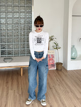 カーゴデニムパンツ/no.1768 cargo denim pants (2color)