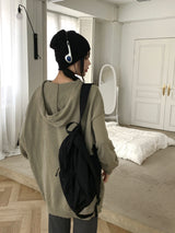 Gerber S overfit one-piece hooded knit