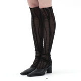 212-mesh wave knee-socks (6564765466742)