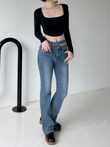 ホットクロップロングスリーブTシャツ/Hot Crop Long Sleeve T-shirt (4color)
