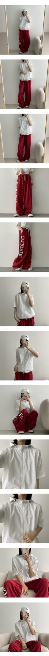 カラフルレタリングバンディングパンツ / OA Colorful Lettering Banding Pants