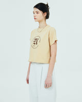 ROMAN TYPO LOGO TSHIRT-BEIGE (6681177325686)