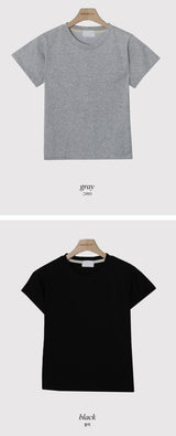 Basic Round Short Sleeve T-shirt (5color)