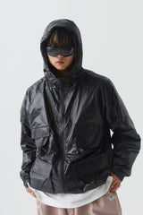 ウィンド4ポケットフーデッドジャケット//BSR2223FWJK038 WIND 4POCKET HOODED JACKET BLACK