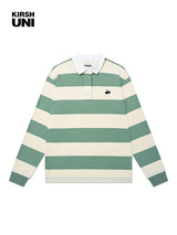 キルシースモールチェリーラグビーボーダーラインフーディー／UNI SMALL CHERRY RUGBY SHIRT KA [GREEN] (6597388664950)