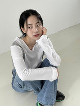 Sea loose boot-cut denim pants