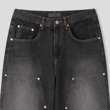 EN Slave Double Nee Denim Pants (2 colors)