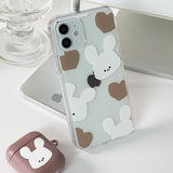 ビッグモチラビットブラウンフォーンケース / Big Mochi Rabbit brown Phone Case