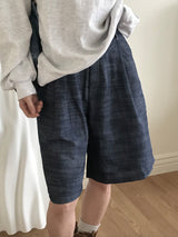 Beelike bermuda denim pants