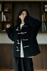ハーフダッフルコート/unisex half duffle coat black
