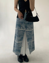 (L/S Collection) Annual Ring Lace Skirt