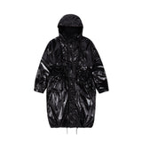 【24SS LSD COLLECTION】フード付きナイロンレインコート_ブラック