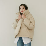 CASUAL PADDED JACKET (BEIGE) (6645974958198)