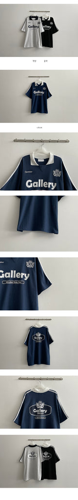 ガレリアカラーカラー半袖Tシャツ / Galleria Color Collar Short-Sleeved T-Shirt