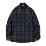 Paded Navy Check Shirts S69 (6603998462070)