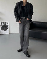 OA Pad Matte Coated Leather Jacket (2 colors)