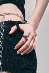 NO.323 [BLACK] GEOMETRY STAR RING
