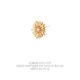 SUNFLOWER EARRING (6597359075446)