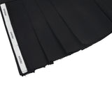 プリーツロゴテープミニスカート / Pleated Logo-Tape Mini Skirt _ Black