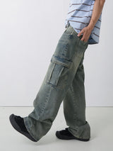 Bunny washing cargo denim 3color