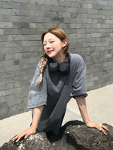 Slip down dyeing boxy t 