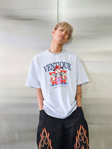 スリーキャットマスケッターズTシャツ/VENTIQUE Three Cat Musketeers T-shirt 5color