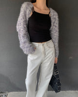 Rainbow bolero cardigan
