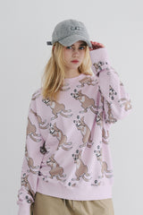 ラッキーオールオーバークルーネック / BSR2223FWPO080 LUCKY ALL OVER CREWNECK PINK