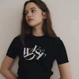 ロゴクロップニット/Logo crop Knit [2 Color]