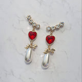 ハートラブウィングピアス / Red Heart Love Wing Piercing