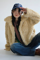 エッグファージャケット/Egg Fur Jacket (2color)