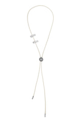 NO.481 [SILVER] CIRCLE CODE LOCK NECKLACE
