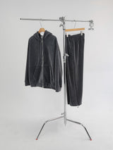 Perfect Velour Hood Zip Up (3color)
