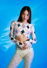 CHROME ARGYLE CROP TOP (YELLOW) (6699119738998)