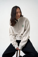 ハーフジップスウェットシャツ / Half-Zip Sweatshirt_Navy