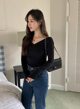 2WAYラップVネックTシャツ (4color)