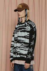 NOTE STAR KNIT / BLACK