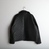 ASCLO Quilting Leather Jacket (2color) (6660639686774)