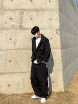 Squre hood windbreaker