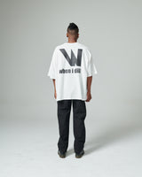 W Oversize T-shirts (White) (6555054211190)