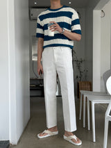 エデンスタンダードフィットデイリーコットンパンツ/Eden Standard Fit Daily Cotton Pants (3 colors)