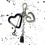 Ink marble bear keychain (2color) (6685432578166)
