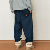 ダイアモンドパターンデニムパンツ/DIAMOND PATTERN DENIM PANTS_DARK BLUE