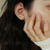 14Kゴールドボール3MMピアス/14K GOLD BALL 3MM EARRING_2COLOR (silicone clutch)