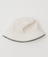 STITCH NYLON BUCKET HAT (IVORY)